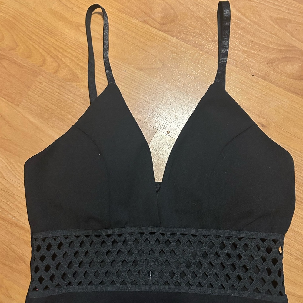 bebe NWT Chic Black Backless Evening Gown - Picture 4 of 4